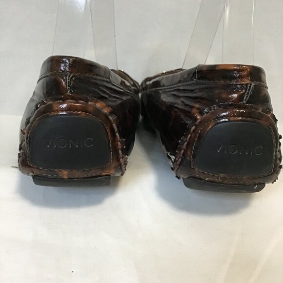 Vionic Syndey Patent Leather Tortoiseshell Loafer  Size 10 - Picture 6 of 12